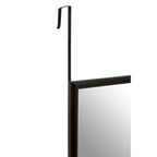 Over Door Grey Plastic Frame Mirror