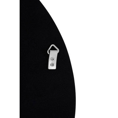 Round Medium Black Wall Mirror
