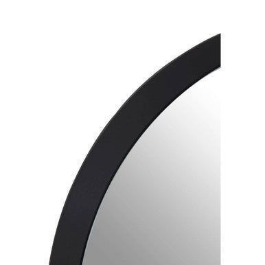 Round Large Black Wall Mirror