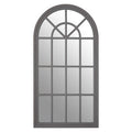 Antique Grey Arched Window Wall Mirror