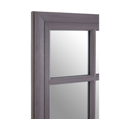 Antique Grey Finish Wall Mirror