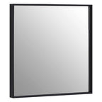 Matt Black Small Square Wall Mirror