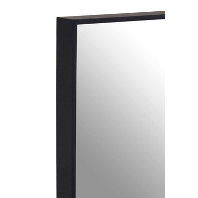 Matt Black Large Square Wall Mirror