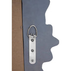 Grey Wall Mirror with Ornate Frame