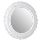 Antique White Small Acanthus Leaf Wall Mirror