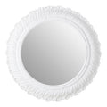 Antique White Small Acanthus Leaf Wall Mirror