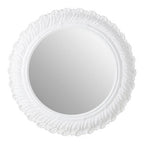 Antique White Small Acanthus Leaf Wall Mirror
