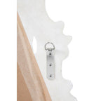 Antique White Rose Crest Wall Mirror