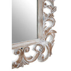 Antique Grey Fleur-De-Lis Wall Mirror