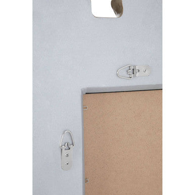 Champagne Finish Clamshell Design Wall Mirror