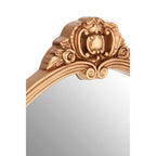 Gold Finish Round Acanthus Leaf Wall Mirror