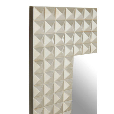 Champagne Finish 3D Geometric Wall Mirror