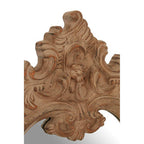 Antique Brown Rococo Design Wall Mirror