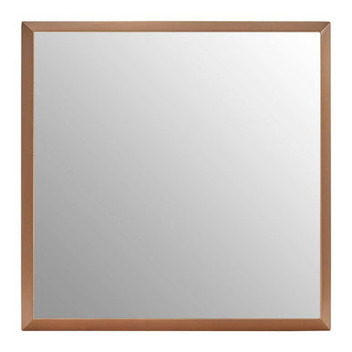 Small Square Gold Finish Wall Mirror