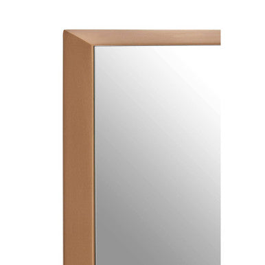 Small Square Gold Finish Wall Mirror