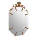 Wall Mirror with Gold Resin Frame