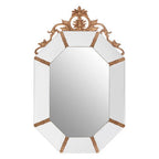 Wall Mirror with Gold Resin Frame