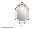 Wall Mirror with Gold Resin Frame