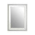 Triangle Edge Silver Wall Mirror