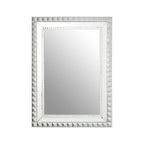 Triangle Edge Silver Wall Mirror