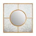 Gold Finish Art Deco Wall Mirror