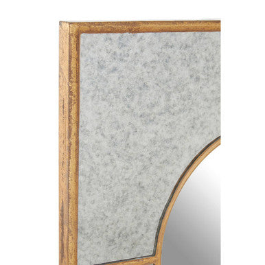 Gold Finish Art Deco Wall Mirror