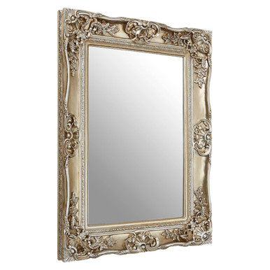 Champagne Finish Foliage Wall Mirror