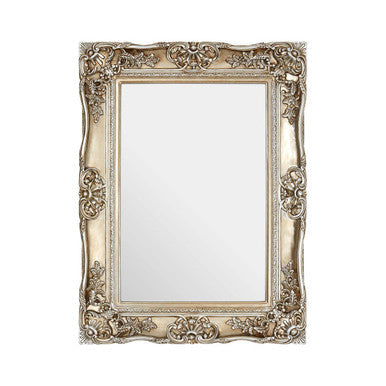Champagne Finish Foliage Wall Mirror