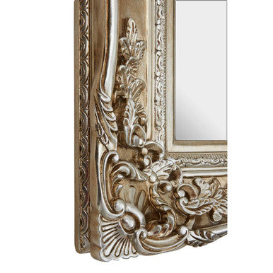 Champagne Finish Foliage Wall Mirror
