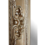 Champagne Finish Foliage Wall Mirror