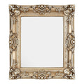 Champagne Finish Square Ornate Wall Mirror