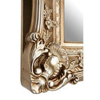 Champagne Finish Square Ornate Wall Mirror