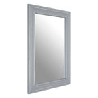Grey Frame Rectangular Wall Mirror