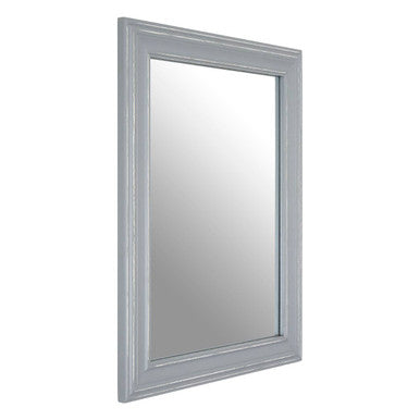 Grey Frame Rectangular Wall Mirror