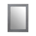 Grey Frame Rectangular Wall Mirror