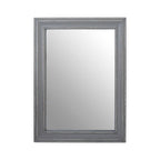 Grey Frame Rectangular Wall Mirror
