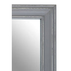 Grey Frame Rectangular Wall Mirror