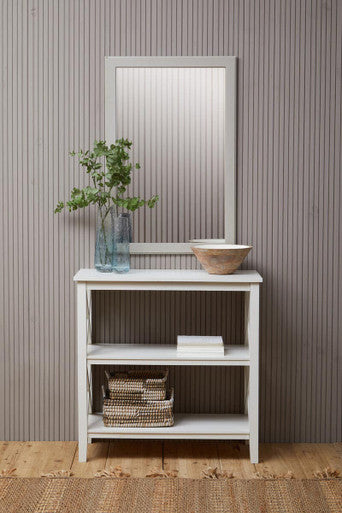 Antique White Wall Mirror
