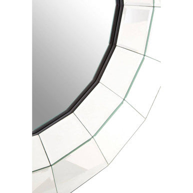 Puzzle Piece Round Wall Mirror