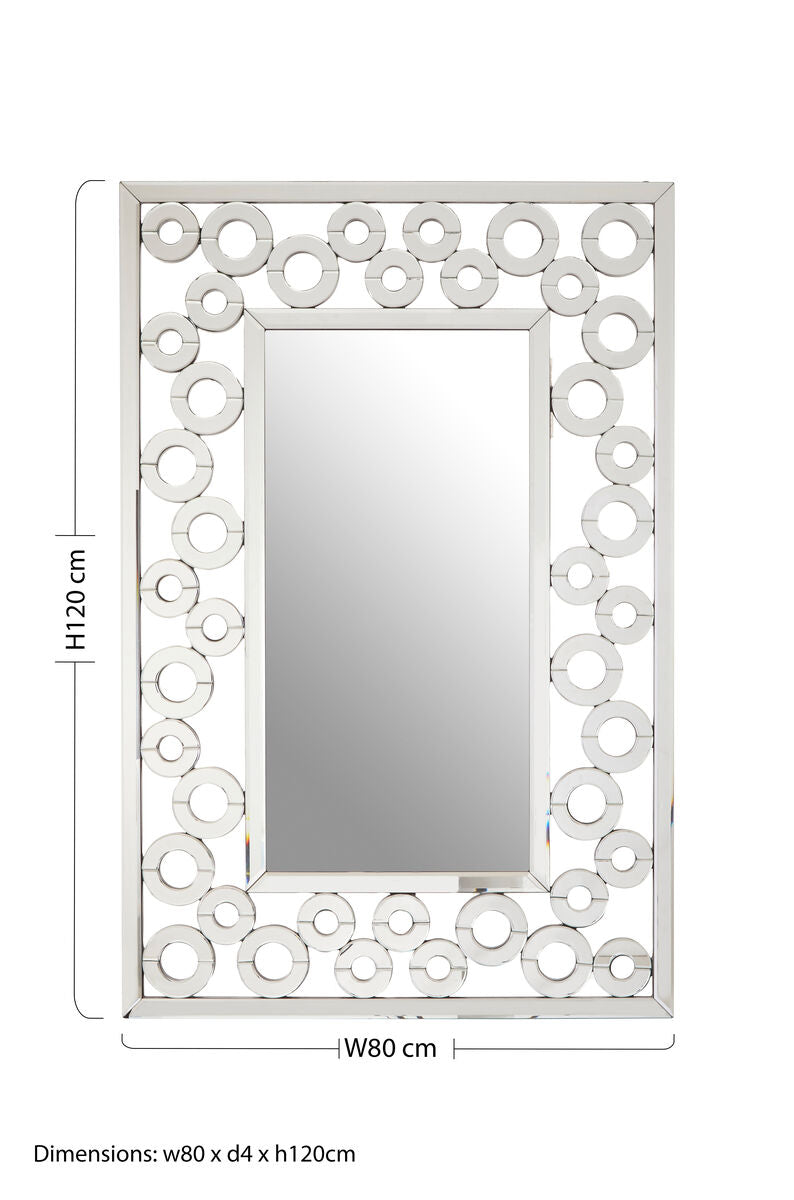 Wall Mirror with Scrolled Frame