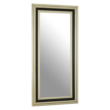 Black and Silver Rectangle Wall Mirror