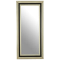 Black and Silver Rectangle Wall Mirror
