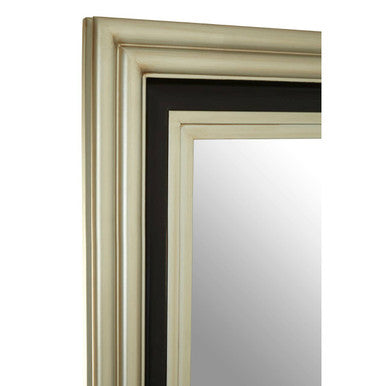 Black and Silver Rectangle Wall Mirror