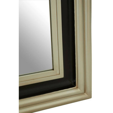 Black and Silver Rectangle Wall Mirror