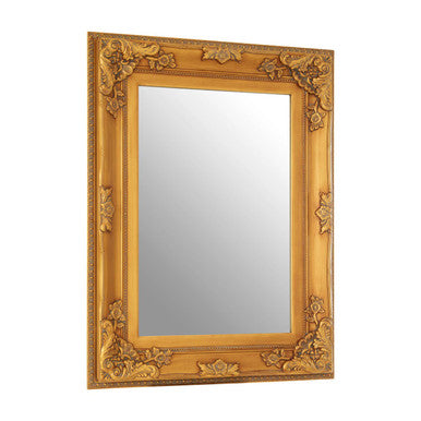 Wall Mirror with Gold Ornate Frame