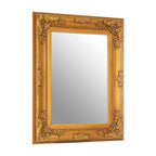 Wall Mirror with Gold Ornate Frame