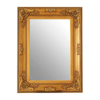 Wall Mirror with Gold Ornate Frame