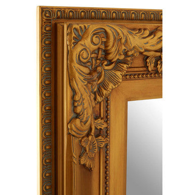 Wall Mirror with Gold Ornate Frame