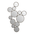 Silver Multi Circles Wall Mirror