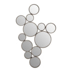 Silver Multi Circles Wall Mirror